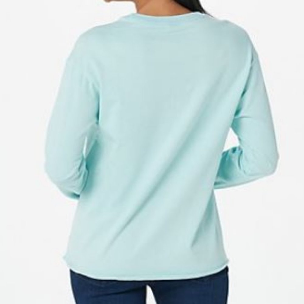 Life is Good "Love" Relaxed Long Sleeve Crusher Tee  9121 - Picture 4 of 4